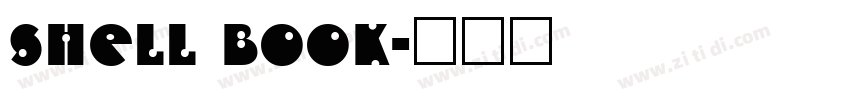 shell book字体转换